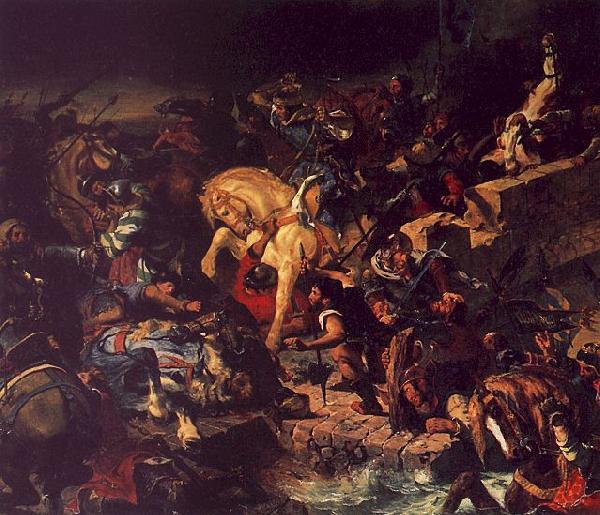 Eugene Delacroix The Battle of Taillebourg France oil painting art